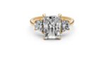 3 stone radiant ring